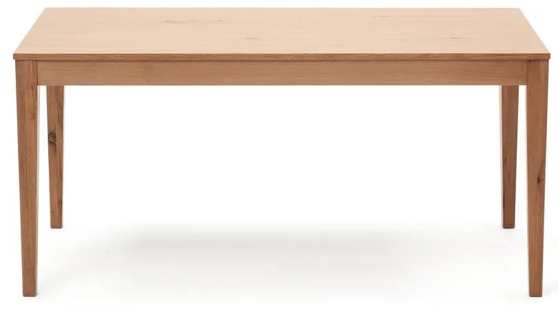 Rozkladací jedálenský stôl s doskou v dubovom dekore v prírodnej farbe 80x160 cm Yain – Kave Home