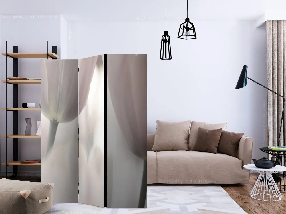Artgeist Paraván - Tulips fine art - black and white [Room Dividers]