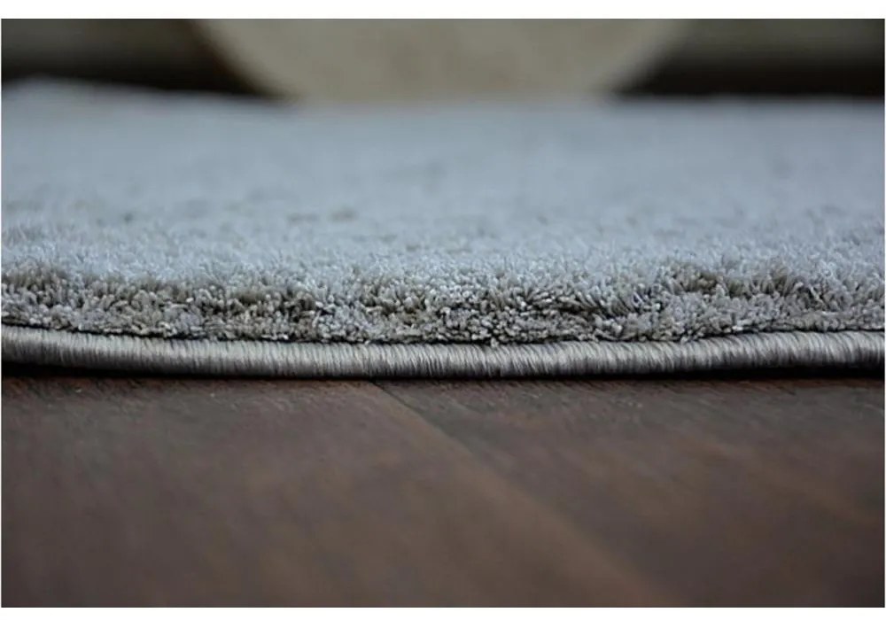 Luxusný kusový koberec Shaggy Azra šedý kruh 100cm
