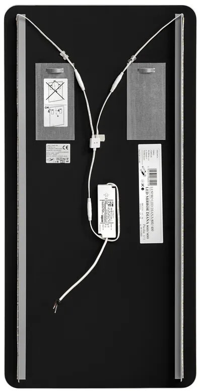 Nástenné LED zrkadlo DIANA 40 cm neutrálne