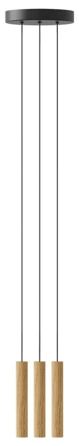 LED závesné svietidlo s dreveným tienidlom ø 3 cm Chimes – UMAGE