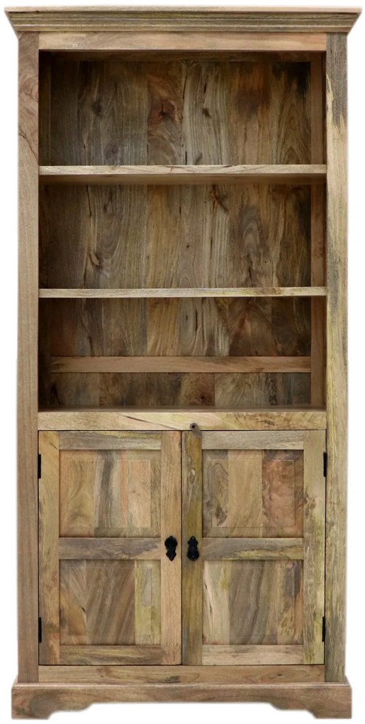furniture-nabytek.cz - Dřevěná knihovna z masivu mango 100x200x45