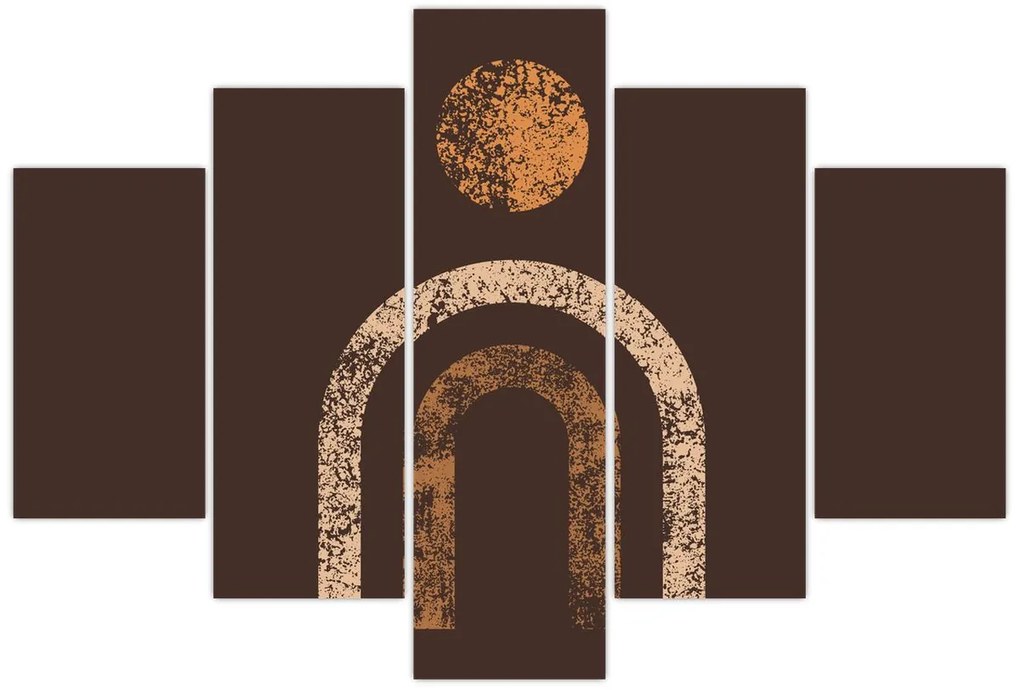 Obraz - Oranžové oblúky N⁰1 (150x105 cm)