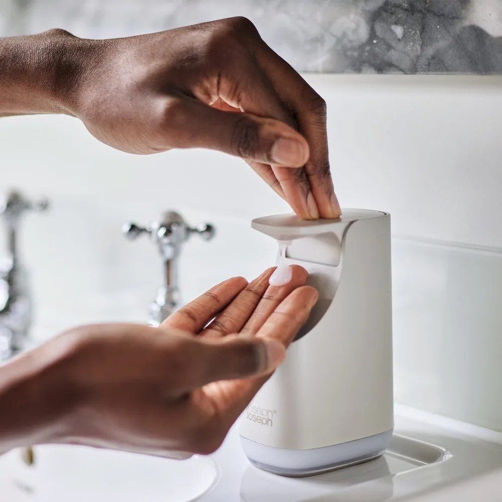 Béžový plastový dávkovač mydla 350 ml Slim – Joseph Joseph