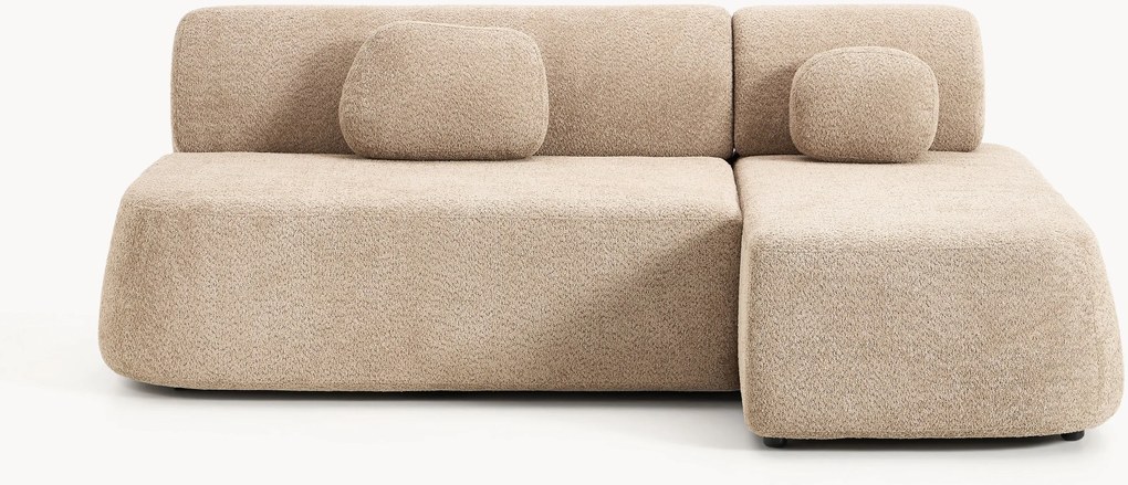 Rohová pohovka na spanie's úložným priestorom z plyšového buklé Pao