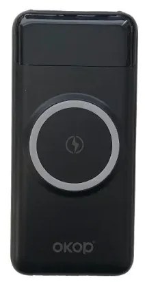Rýchlonabíjacia powerbanka OKOP KP-711 so štyrmi káblami - 10000mAh - Čierna