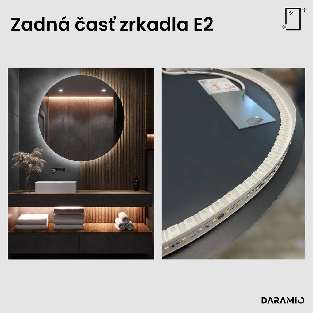 Okrúhle zrkadlo s LED osvetlením E2