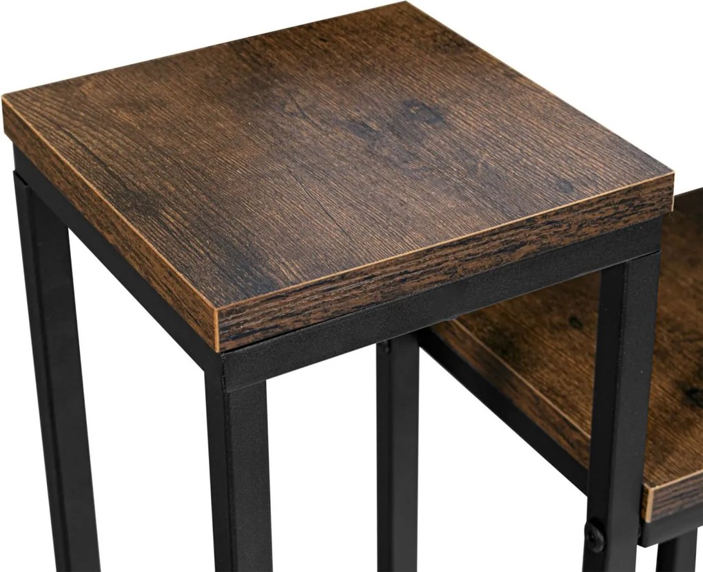 Stojan na kvety Belgar hnedý/čierny