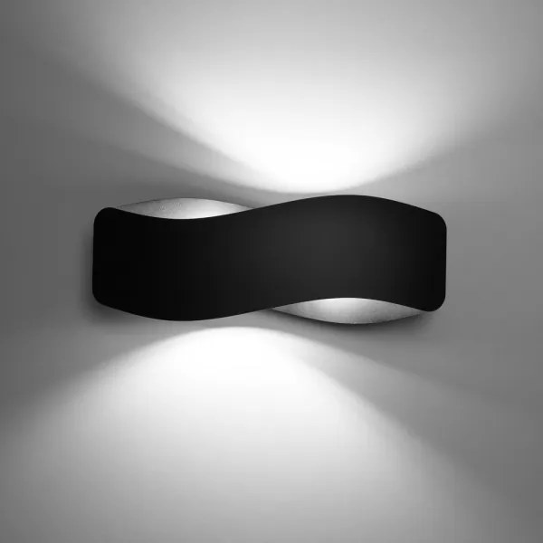 Sollux SL.1020 - Nástenné svietidlo TILA 2xG9/40W/230V 40 cm čierna