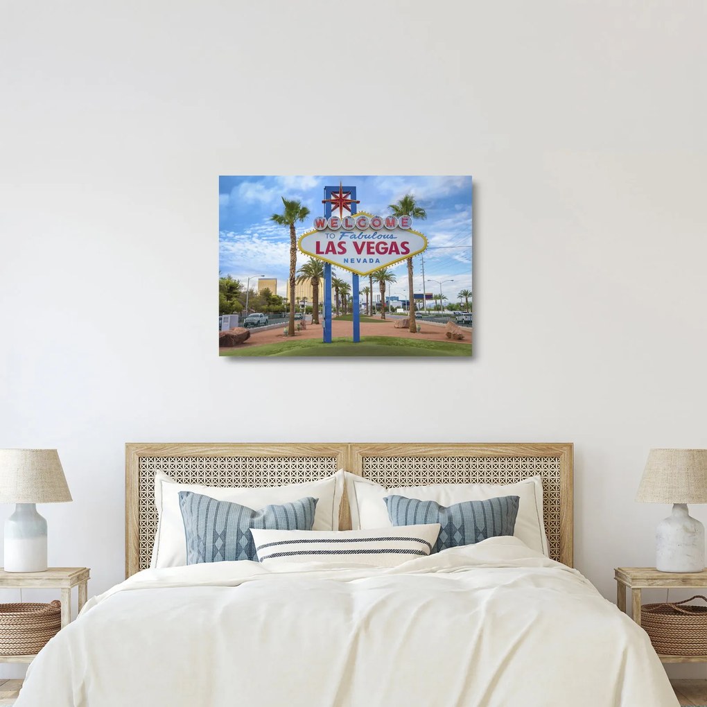 Sklenený obraz - Las Vegas (70x50 cm)