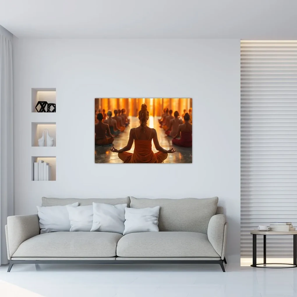 Obraz - Lekcia jogy (90x60 cm)