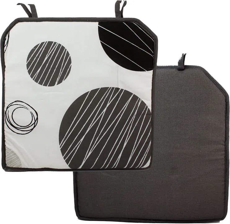 Home Elements Podsedák 40*40 cm, Kruhy