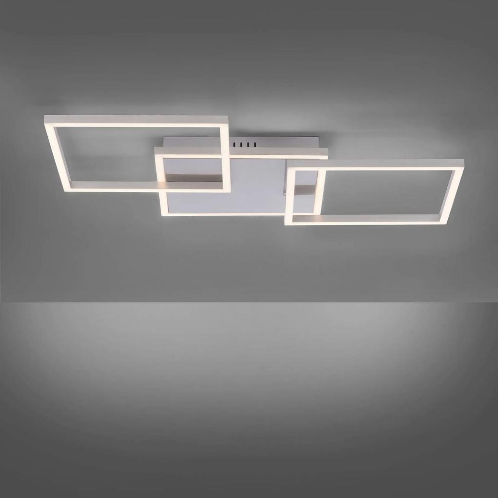 Stropné LED svetlo Iven, oceľ, 75 x 45 cm