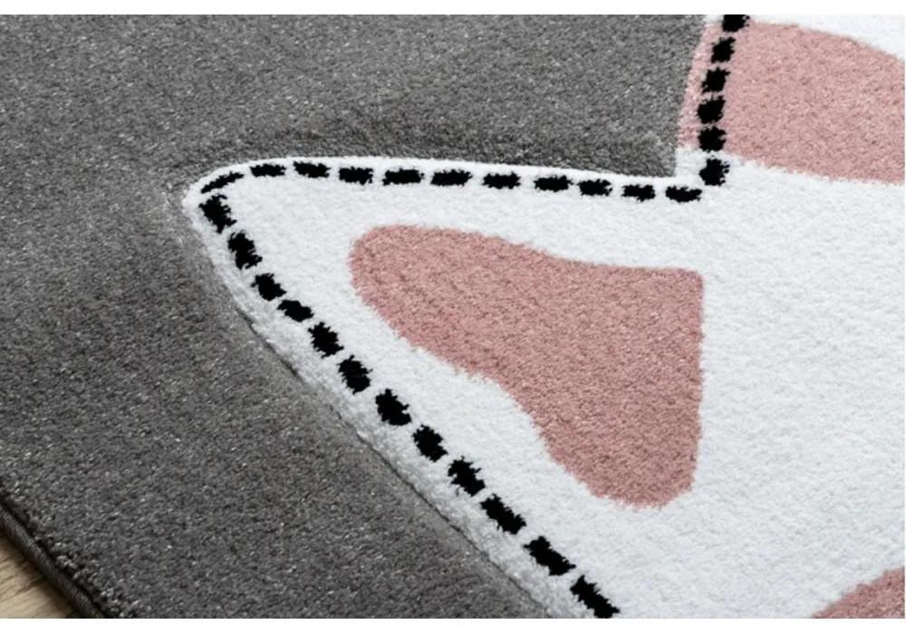 Detský kusový koberec Kitty sivý 120x170cm