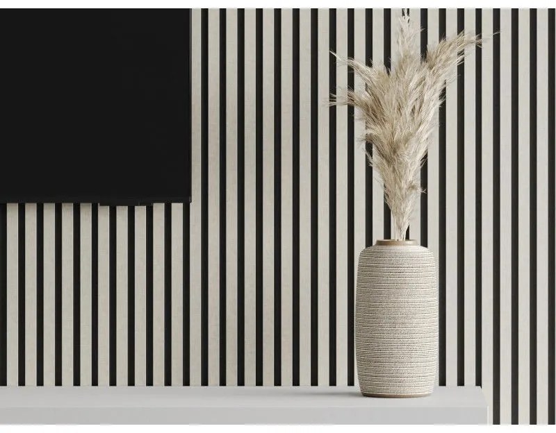 Mexen Lam-F, akustické stenové lamely 275 × 31,5 cm, filc 6 mm, ľan sivý, S105-275317-2812-068