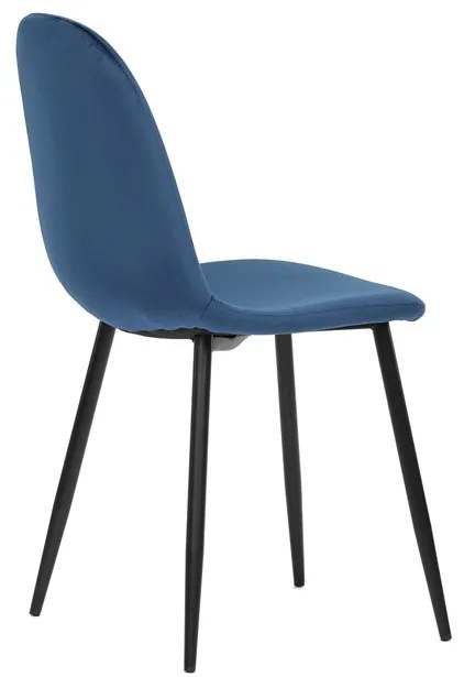 Autronic BONTEC Jedálenská stolička, modrá, zamatová látka, CT-971 BLUE4 Farba: Ružová