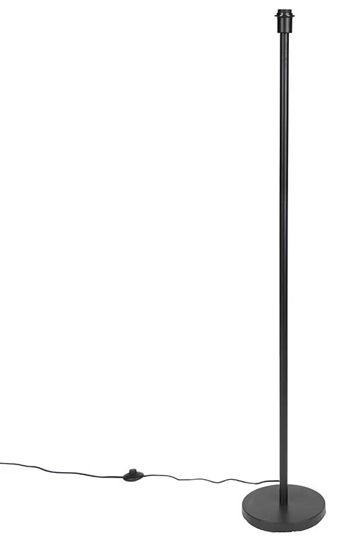 Moderná stojaca lampa čierna bez tienidla 149 cm - Simplo