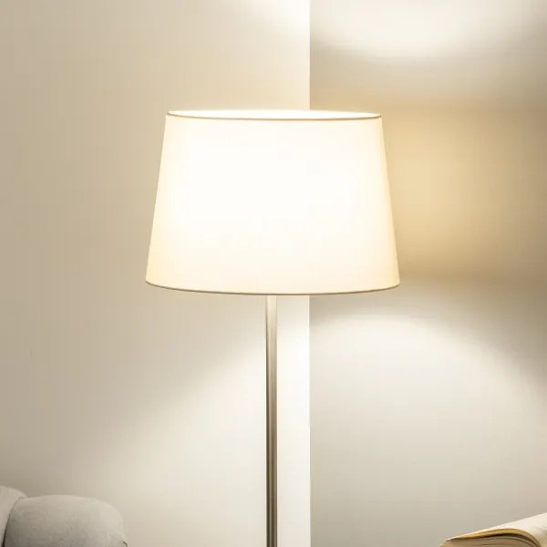 Brilagi - LED stojacia lampa CERIA 1xE27/40W/230V priemer 30 cm béžová/matný chróm