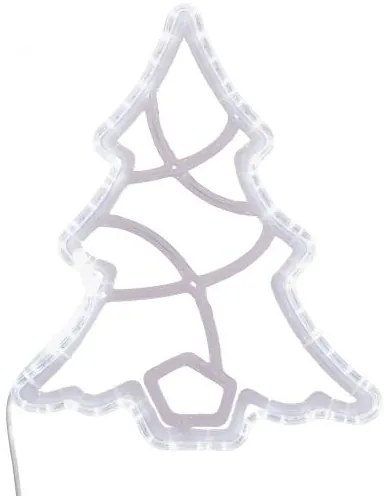 DECOLED LED světelný stromeček, 49 x 58 cm, ledově bílá