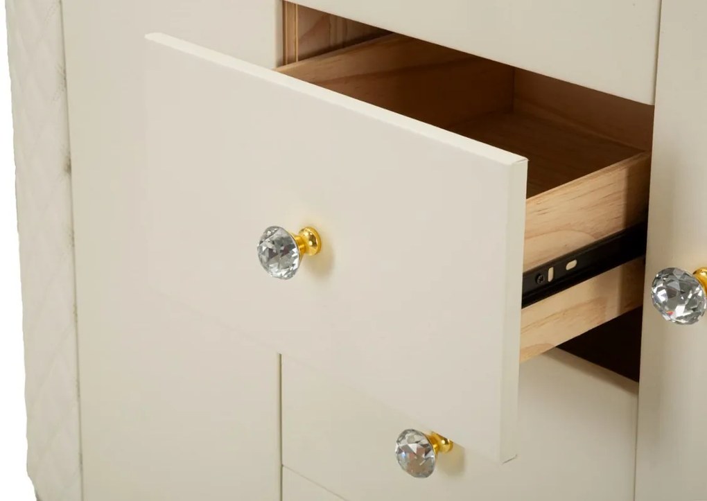Dizajnová komoda Pembroke 120 cm biela