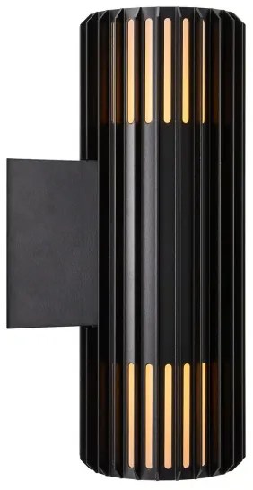 Nordlux - Vonkajšie nástenné svietidlo ALUDRA 2xE27/15W/230V IP54 čierna