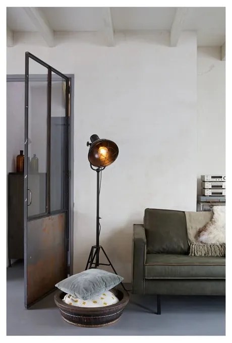 Čierna stojacia lampa BePureHome Spotlight