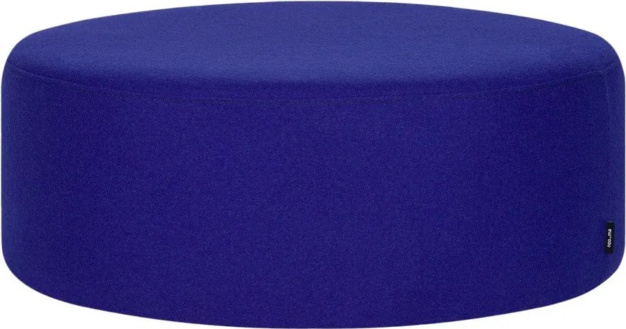 Modrý vlnený taburet Folk – noo.ma