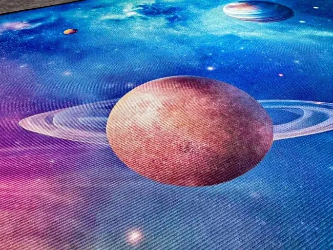 Protišmykový herný koberec Galaxia