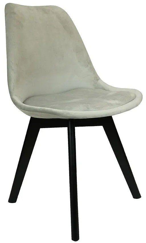 Stolička Mia Black svetlosivá