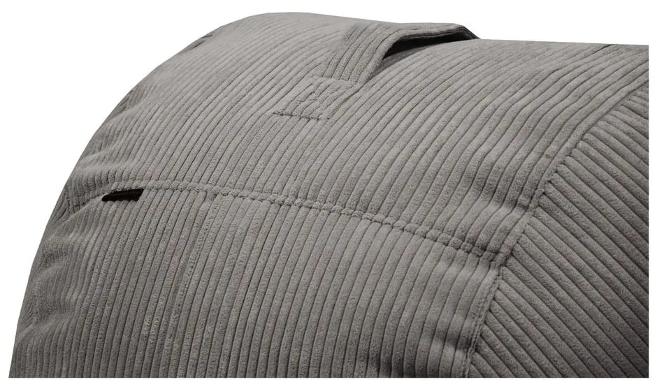 Tmavohnedý menčestrový sedací vak Roll 105 – SLOWDOWN