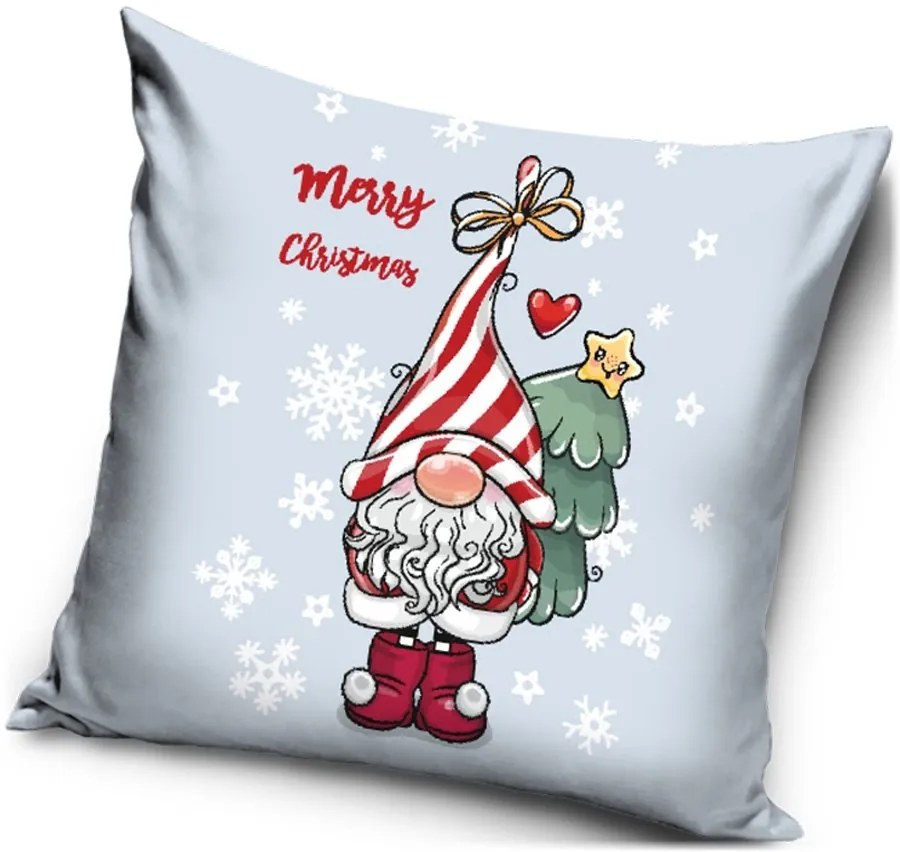 Dekoračný vankúš Vianočný škriatok - 40 x 40 cm