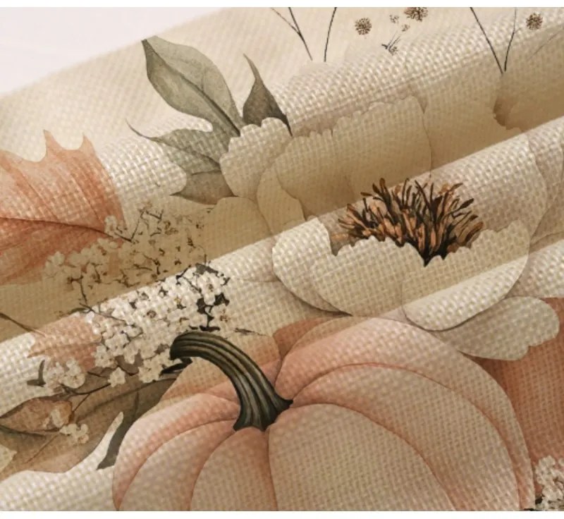 Obliečka na vankúš HELLO PUMPKIN 45x45 cm, béžová