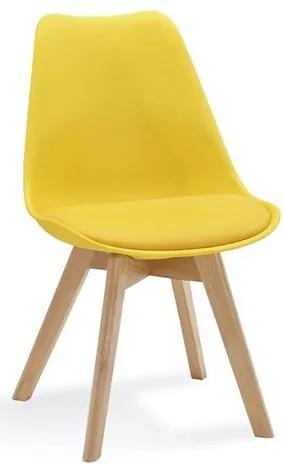 OVN stolička FIORD žltá