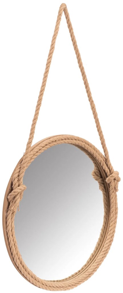 Rea Tutumi, okrúhle zrkadlo na lane 60 cm MW9901-60, hnedá, HOM-06334