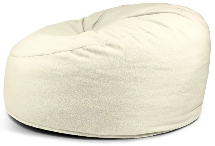 Hnedý sedací vak z textílie buklé Om 135 – SLOWDOWN