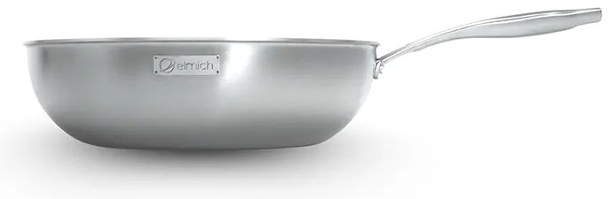 Elmich Nepriľnavá nerezová Wok panvica Tria Ceramic s keramickým povrchom Ø 24 cm