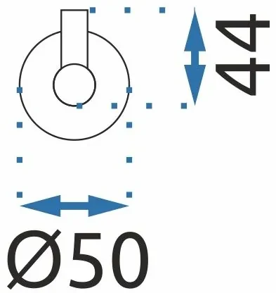 Rea, 1-háčik kúpeľne na uteráky MIST 03, čierna matná, REA-80022
