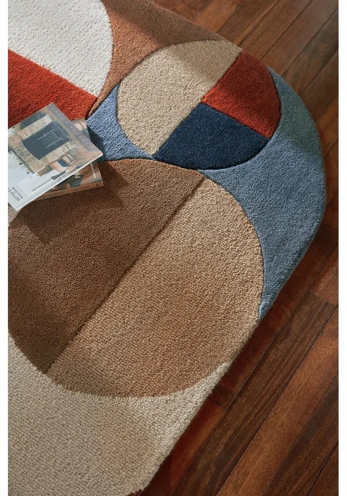 Ručne tkaný vlnený koberec v terakotovej farbe 160x230 cm Mia Arch – Flair Rugs