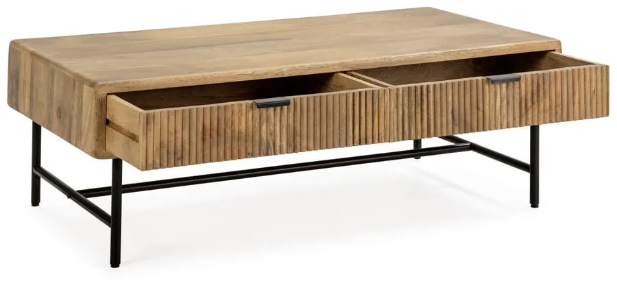 Konferenčný stolík z mangového dreva v prírodnej farbe 60x120 cm Mundra – MOME