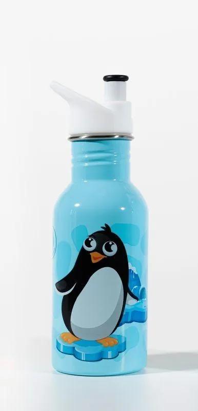Water Revolution -  Water Revolution Detská nerezová fľaša na pitie Tučniak Potravinářská nerezová ocel 18/8, 500 ml