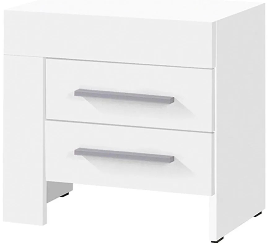 Nočný stolík Cezar 21 L biely