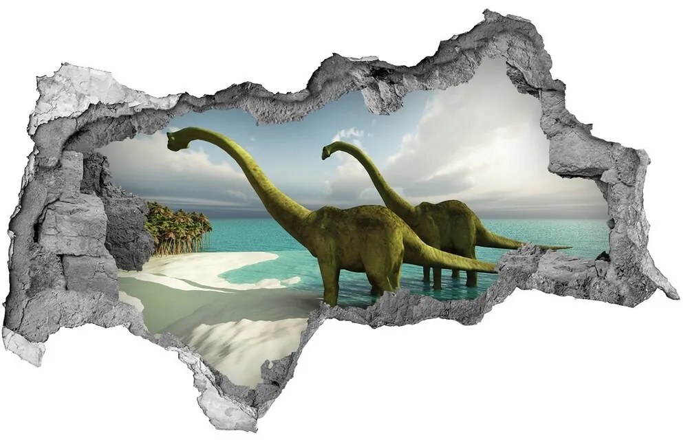 Diera 3D fototapeta nálepka Dinosaury na pláži nd-b-19541737