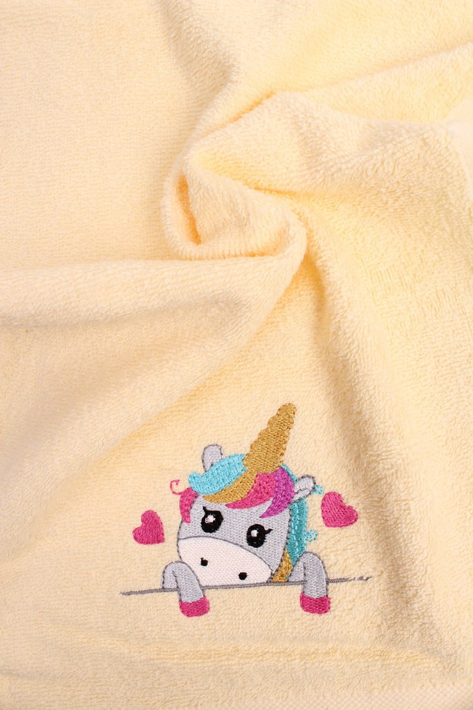 Detský uterák s výšivkou jednorožec