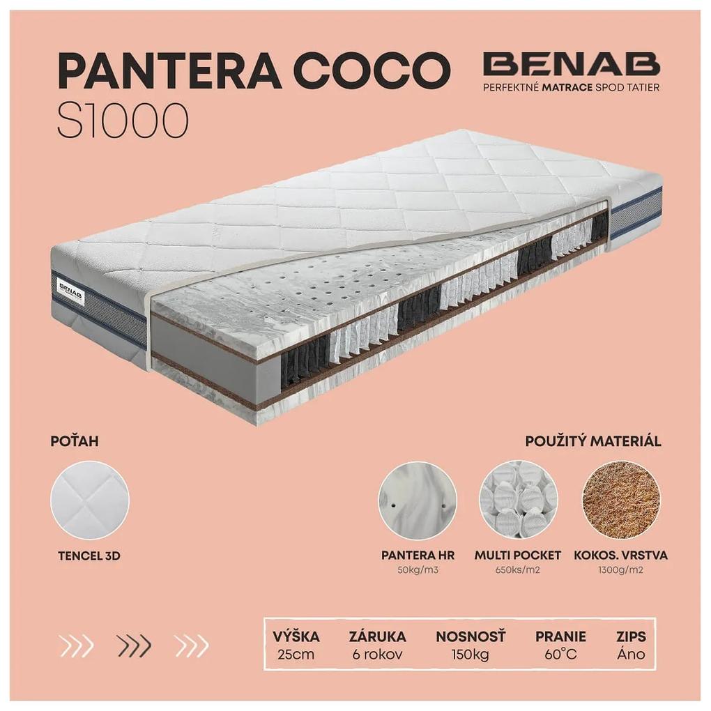 BENAB PANTERA COCO S1000 taštičkový matrac 90x190 cm Poťah Tencel 3D