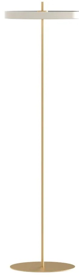 Biela LED stojacia lampa so stmievačom s kovovým tienidlom (výška 151 cm) Asteria Floor – UMAGE