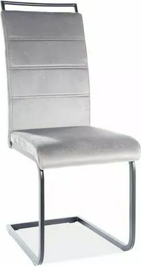 SI H-441 Sametová stolička sivý