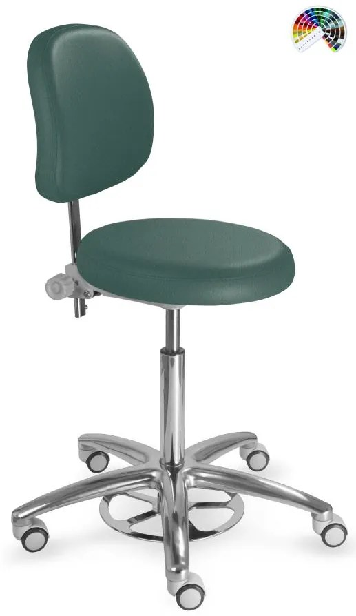 MAYER Zdravotnícka stolička 1255 G CLEAN čalúnenie MEDIFLEX SILVERTEX koženka