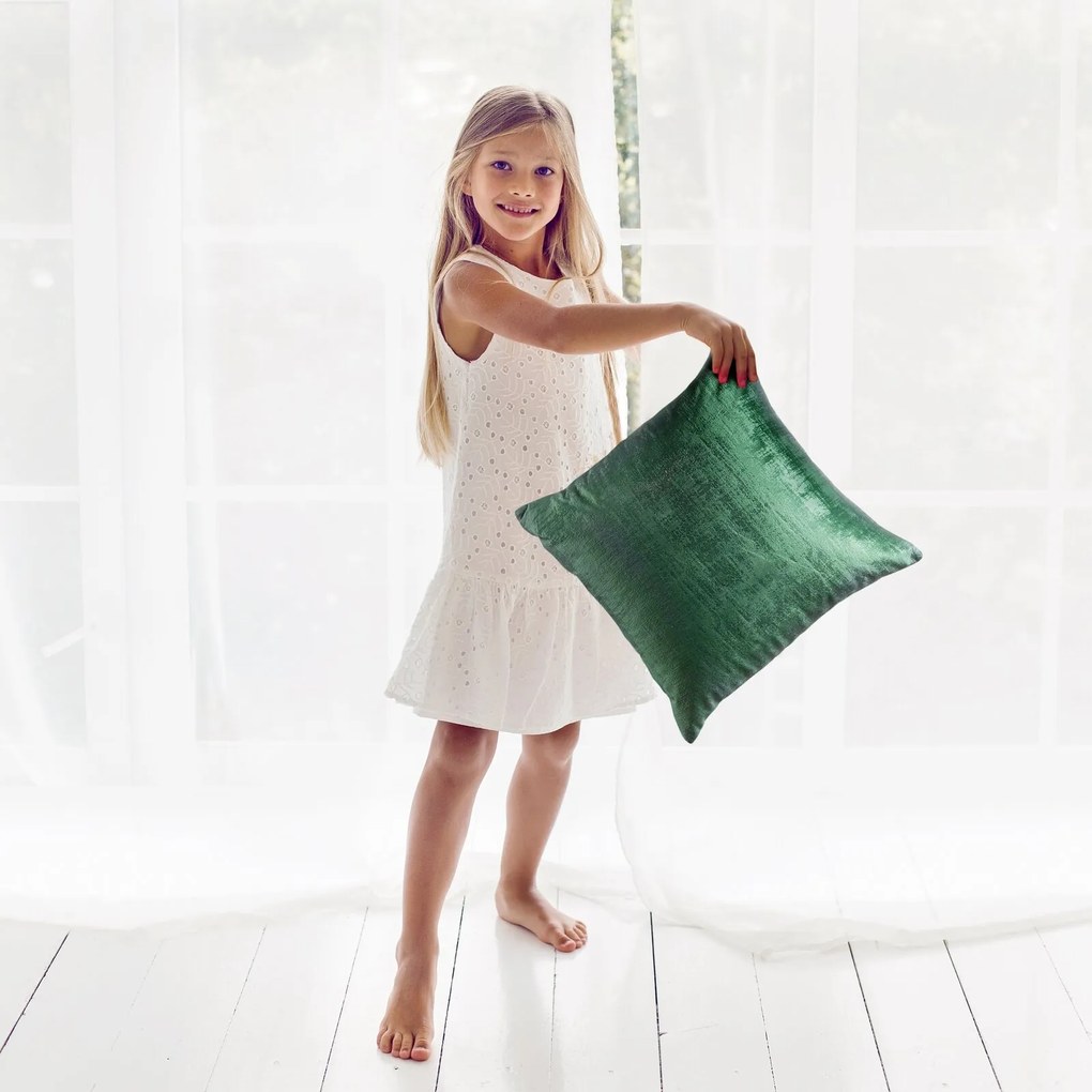 DEKORAČNÁ OBLIEČKA NA VANKÚŠ DARIA 40X40 CM SIVÁ