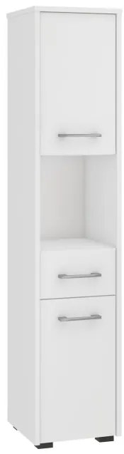 Kúpeľňová skrinka FIN 30 2D 1SZ 1W biela