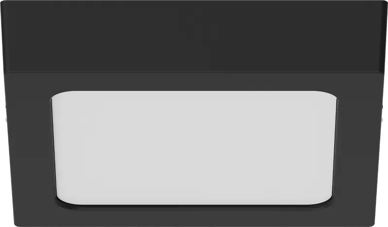 Mexen LDSS, LED stropné svietidlo, rozmer 17 x 17 cm, 12W, neutrálna - 4000K, 960 lm, čierna - L213-017-1240-70